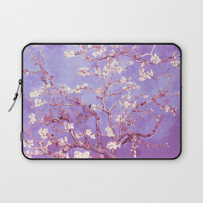 Van Gogh Almond Blossoms Orchid Purple Laptop Sleeve