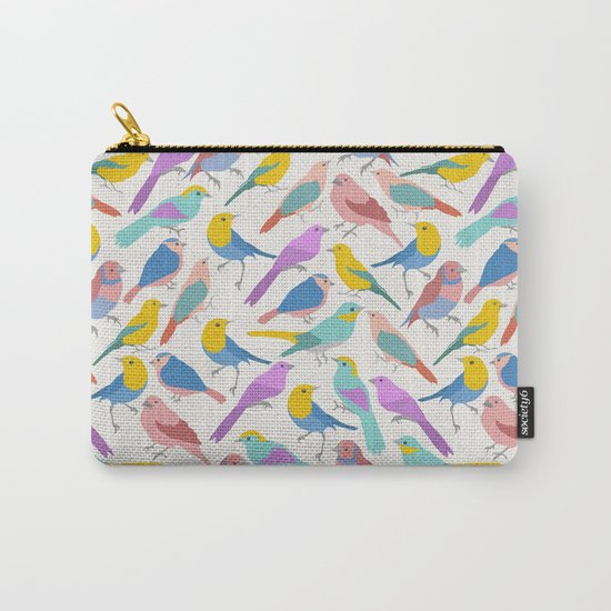 Dazzling Colored Bird Pattern Carry-All Pouch