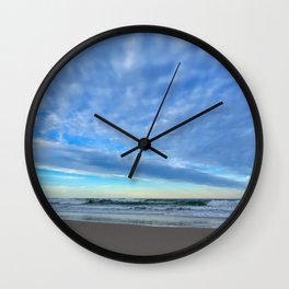 Ocean, Clouds and Waves Wall Clock