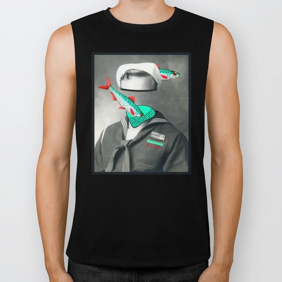 Sardine marine Biker Tank