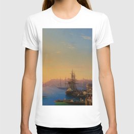 View of Constantinople and the Bosphorus Landscape Masterpiece by Ivan Aivazovsky T Shirt