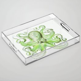 Vintage marine octopus - tropical waters Acrylic Tray