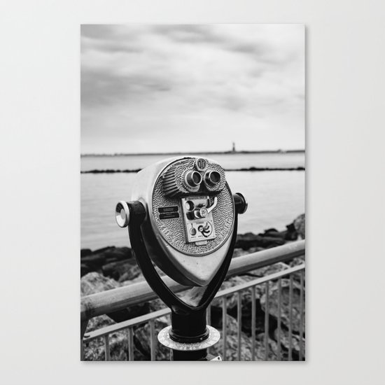 Looking At Lady Liberty Canvas Print