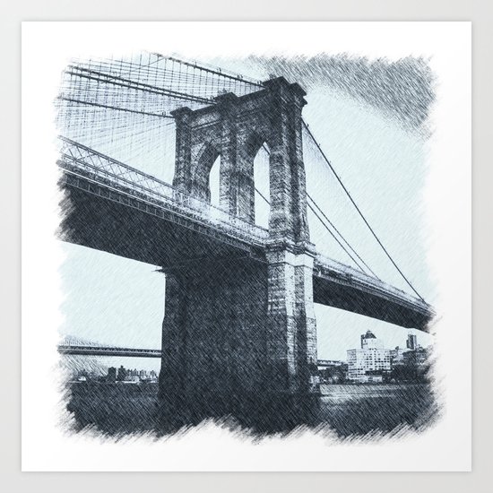 Brooklyn bridge Art Print