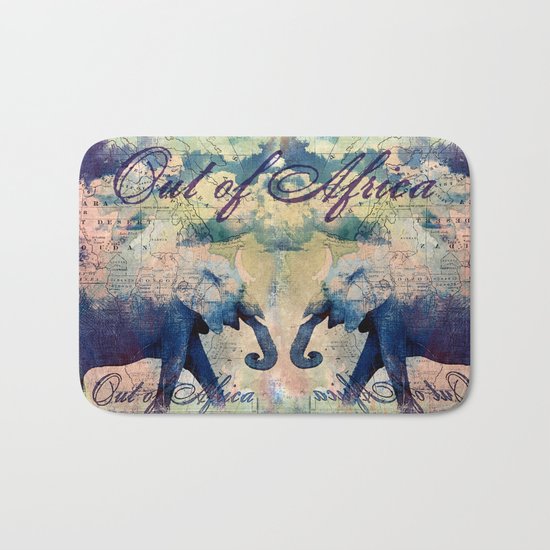 Elephants Journey Bath Mat