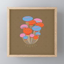 A Groovy Time in the forest_Honey Agaric Framed Mini Art Print