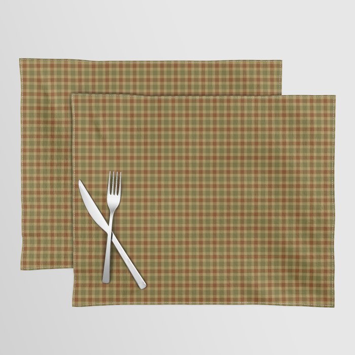 Mix&Match: Plaid print with matching colours with "Portrait of Marcelle Marquet (1931) - Albert Marquet (1875- 1947)" Placemat