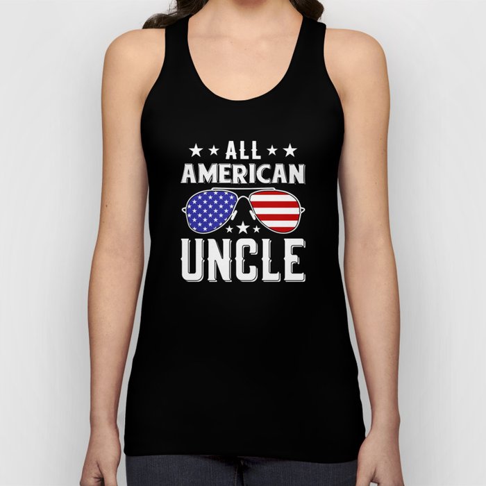 All american Uncle US flag 4th of July Tank Top