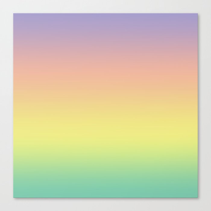 Pastel Colorful Pattern Abstract Rainbow Multi Colored Texture Canvas Print
