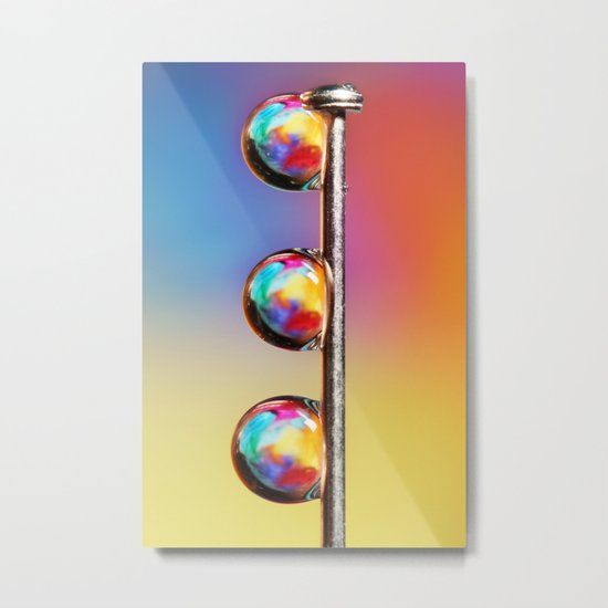 Tropical Pin Drop Metal Print