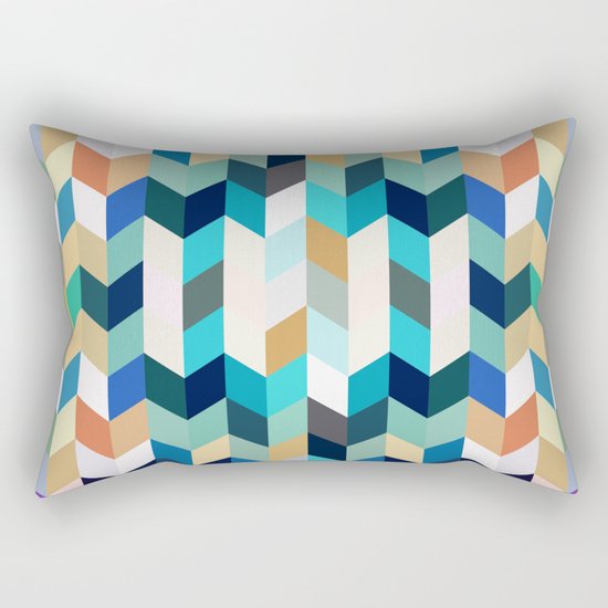Colorful Geometric Background Rectangular Pillow