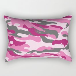 Pink Camo Rectangular Pillow