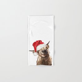 Christmas Highland Cow Hand & Bath Towel