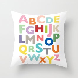 alphabet Throw Pillow