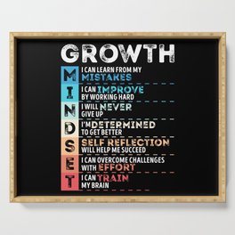 Motivational Quotes Growth for Entrepreneurs Serving Tray