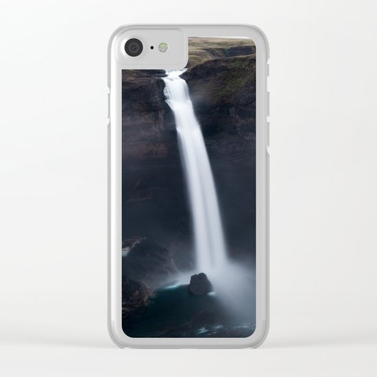 Dark Waterfall Clear iPhone Case