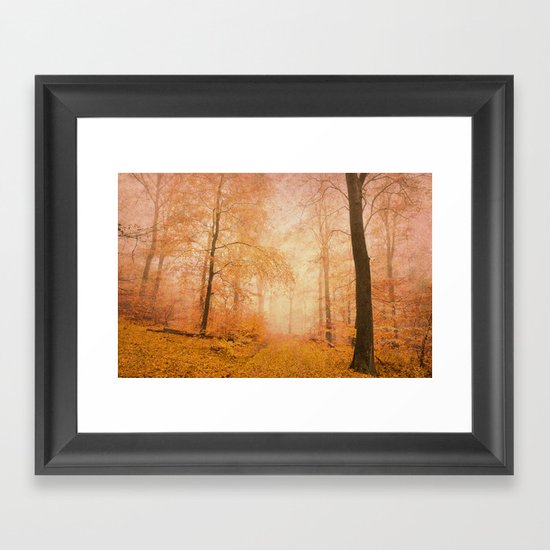 misty pathway Framed Art Print