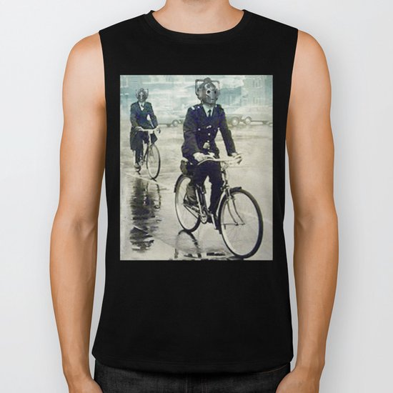 Cybermen on bikes Biker Tank