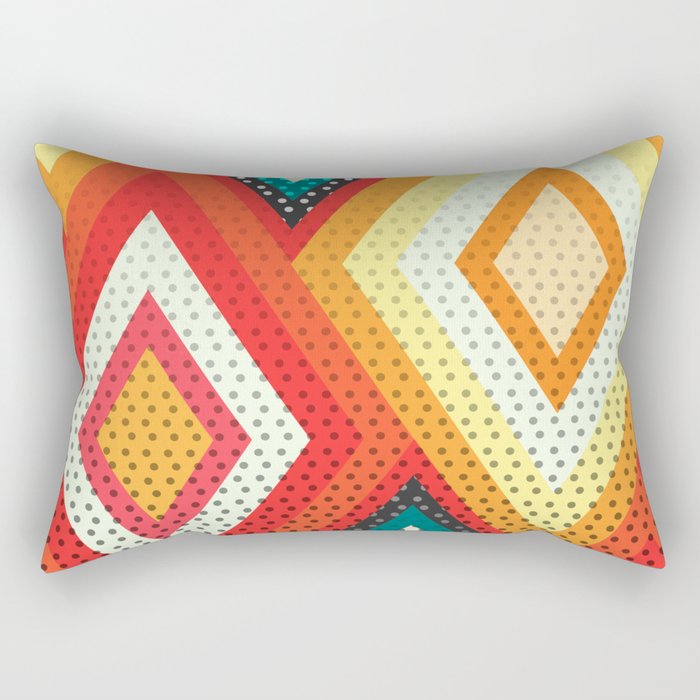 Decorative rhombs Rectangular Pillow