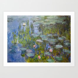 Claude Monet Waterlilies 1915 Art Print