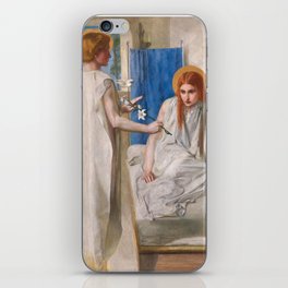 The Annunciation by Dante Gabriel Rossetti iPhone Skin