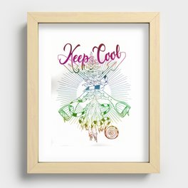 Keep Cool Rainbow Recessed Framed Print