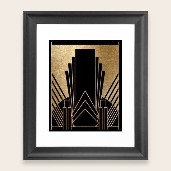 Art deco design Framed Art Print by peggieprints Society6