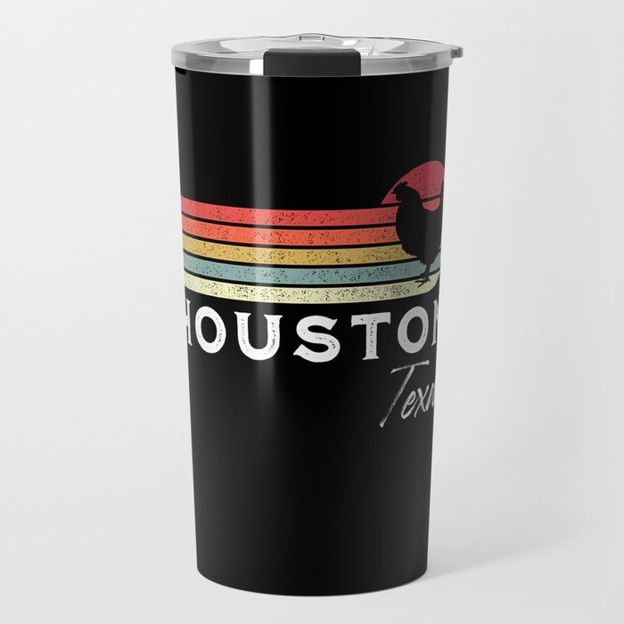 Houston Texas Retro Chicken Lover Souvenir Travel Mug