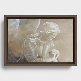 Angels Watching Over Us Framed Canvas