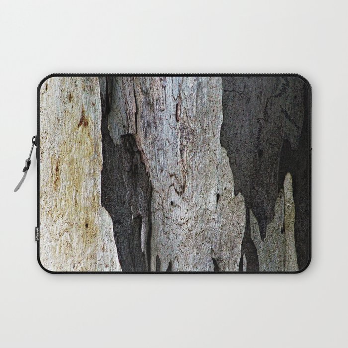 Eucalyptus Tree Bark and Wood Abstract Natural Texture 63 Laptop Sleeve