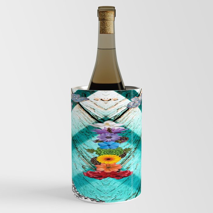 Fashion Florals and Sparkling Butterflies Wine Chiller