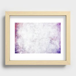 Abstract purple old bent background Recessed Framed Print