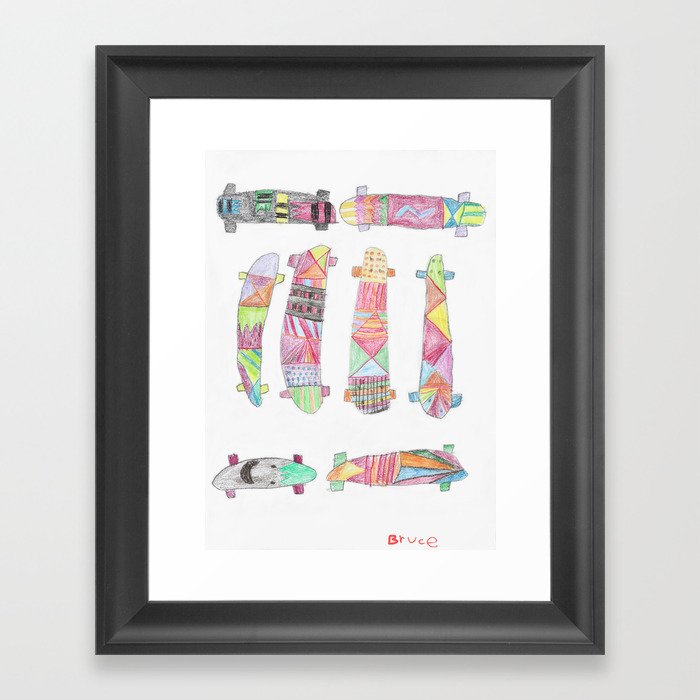 Skateworld by Bruce Framed Art Print