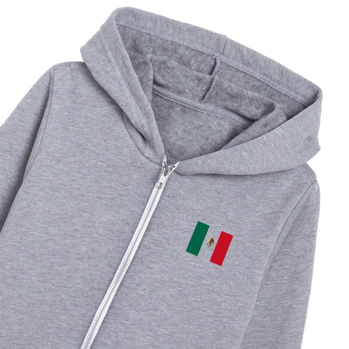 Flag of mexico- mexico,mexico city,mexicano,mexicana,latine,peso,spain,Guadalajara,Monterrey Kids Zip Hoodie