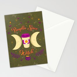 Pumpkin Spice Witch Stationery Cards