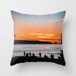 Lisbon Sunset Throw Pillow
