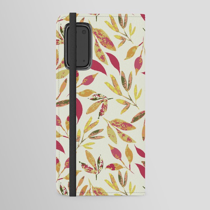Spring leaves pattern Android Wallet Case