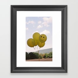 Happy Balloons on Film Framed Art Print