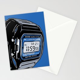 Casio F-105 Digital Watch Stationery Cards