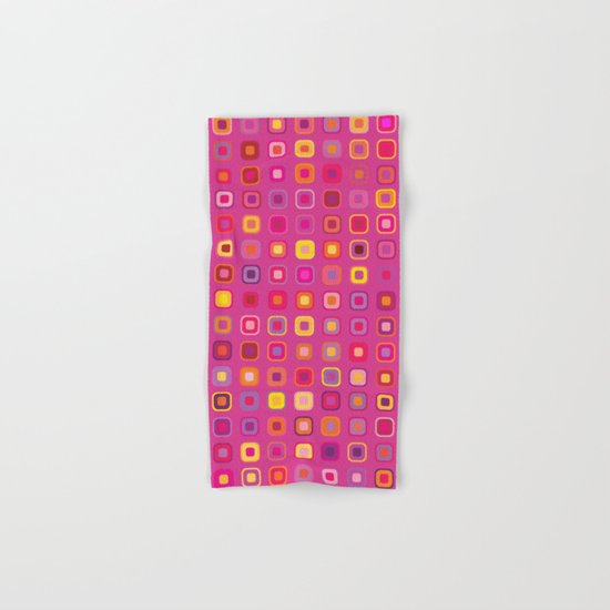 Retro in Pink Hand & Bath Towel