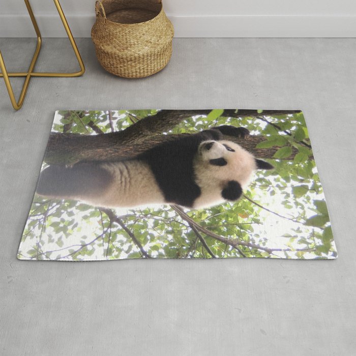 Chongqing Baby Giant Panda Bebe Panda Geant Rug By Sylvie Charbonneau Society6