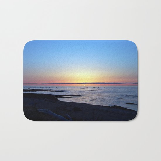 Sun Sets up the River, Across the Sea Bath Mat