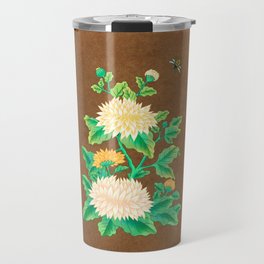 Minhwa: Chrysanthemum and Bumblebee B Type Travel Mug