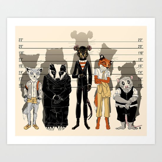 Unusual Suspects Art Print