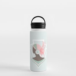 Art Deco lady with pink hair Water Bottle