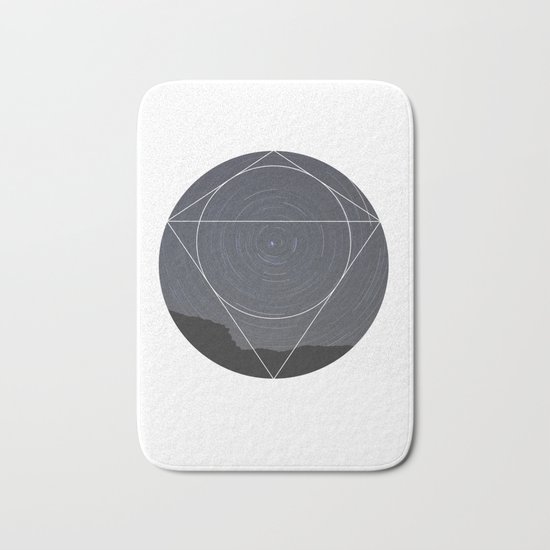 Spinning Universe - Geometric Photography Bath Mat