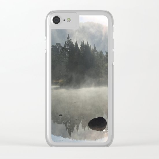 In the pale blue light Clear iPhone Case