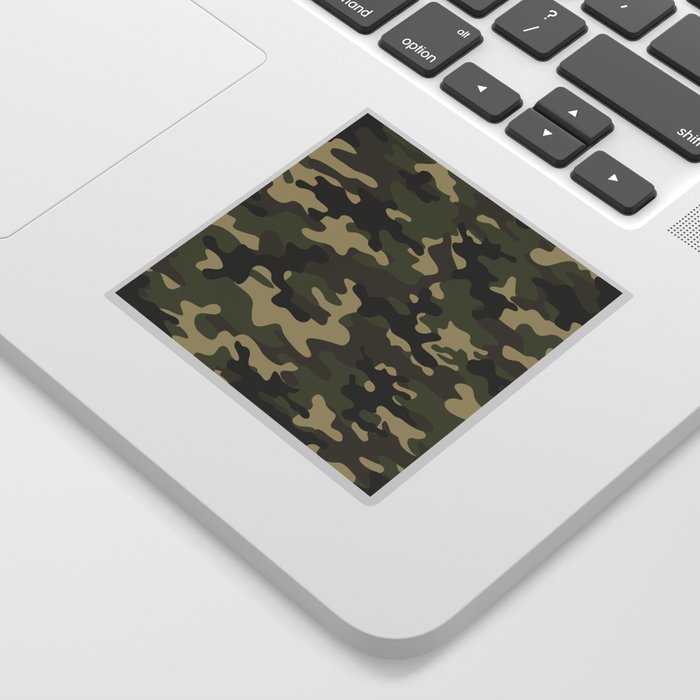 vintage military camouflage Sticker