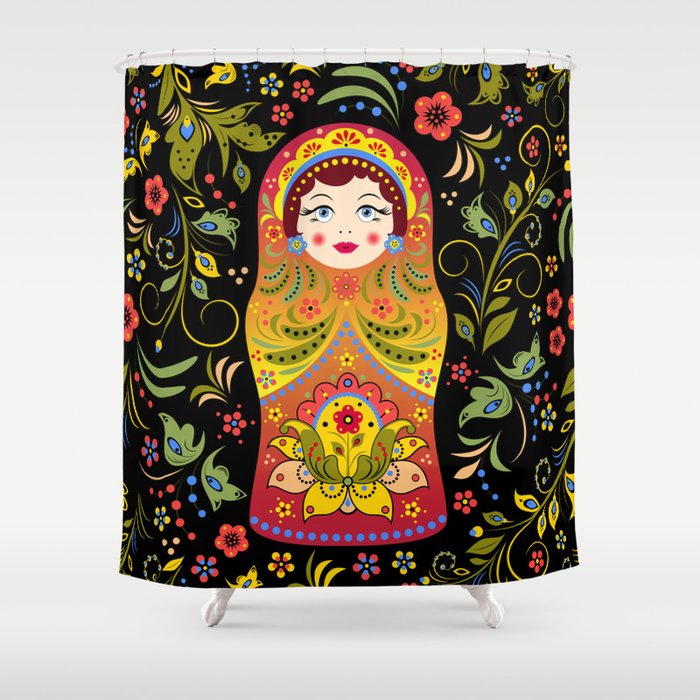 Russian matrioshka Shower Curtain