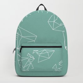 geometrical world map mint Backpack